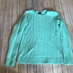 Mint Green Tweed Talbots Sweater